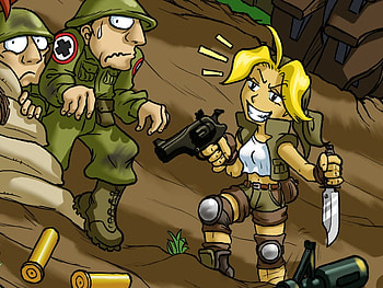 metal slug Eri close up, 1, 2, 3, 4 HD wallpaper