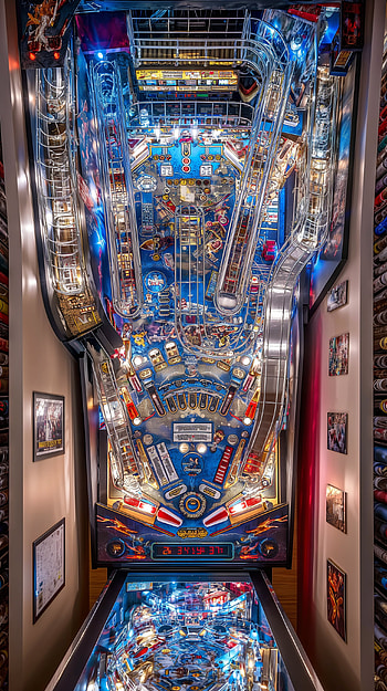 Vibrant Pinball Machine Design HD phone wallpaper