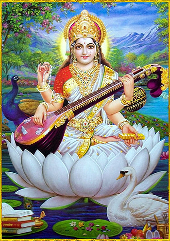 Beautiful Saraswati Maa 1, Goddess Saraswati HD phone wallpaper