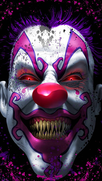Evil Clown, scary, dark, clown HD phone wallpaper