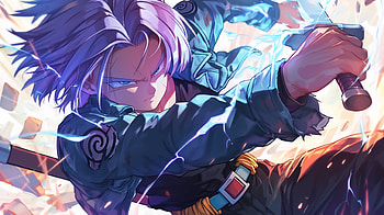 Trunks in Action - Dragon Ball Z, Anime, Dragon Ball Z, Trunks (Dragon Ball) HD wallpaper