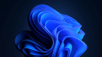 Windows 11, Dark Mode, Blue, Stock, Official, , Ultra , Windows 11 HD wallpaper