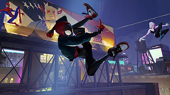 Miles Morales and Gwen Stacy, Spider-Man: Into the Spider-Verse HD wallpaper