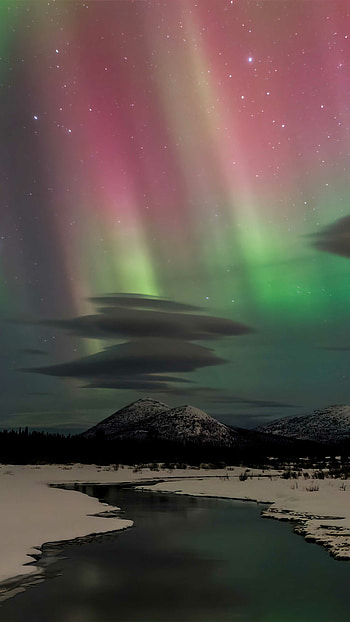 Canada, Aurora Borealis HD phone wallpaper