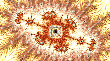 Trippy Psychedelic Fractal, colorful, colors, yellow, Abstract, fractal HD wallpaper
