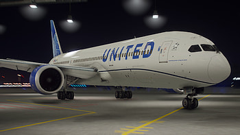 United Airlines, mods, Airbus Boeing HD wallpaper