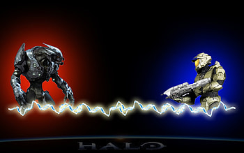 Masterchief vs Arbiter (halo), ring, vs, halo, arbiter, masterchief HD wallpaper