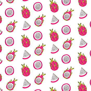 Dragon Fruit, Tropical background, Exotic patterns, Seamless print HD phone wallpaper