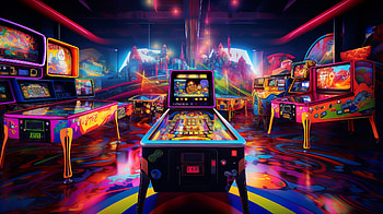 Retro Pinball Arcade Game, man made, pinball HD wallpaper