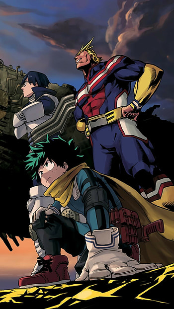 My Hero Academia Anime, Heroic battles, Superpowers unleashed, Epic hero training HD phone wallpaper
