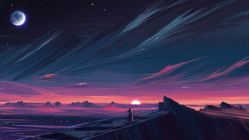 Up At Night, artist, artwork, digital-art, artstation HD wallpaper
