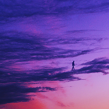 Walking On Clouds, clouds, graphy, manipulation HD phone wallpaper