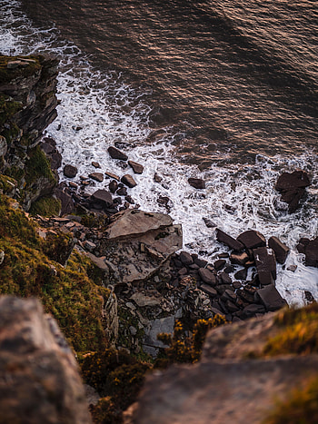 Nature, Water, Sea, Waves, Rocks, Shore, Bank HD phone wallpaper
