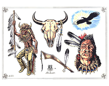 Native American, Artistic, Psychedelic, Tattoo, Trippy HD wallpaper