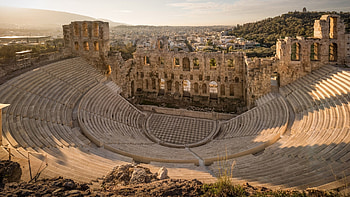 Odeon of Herodes Atticus, Athens HD wallpaper