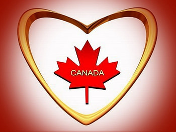 I Love Canada, maple leaf, canada, gold heart, red HD wallpaper