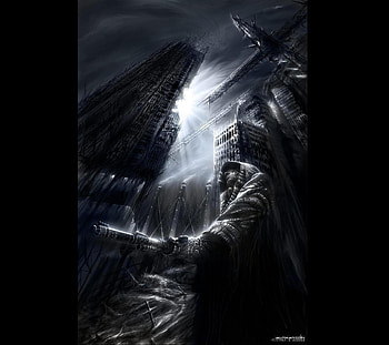 Antipodal Evolution, evolution, cg, 3d, fantasy, , digital art, dark HD wallpaper