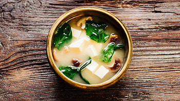 Miso soup with shiitake, Asian street food, Savory flavors, Authentic culinary experience HD wallpaper