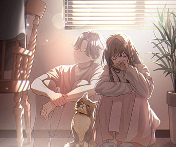 Sunlit Anime Couple — Cozy, Anime, couple, anime couple HD wallpaper