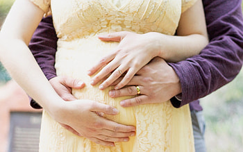 Family, hands, pregnancy, unborn baby HD wallpaper