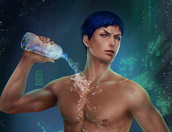 Kuroko's Basketball, Anime, Daiki Aomine HD wallpaper