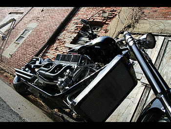 V8 Please, custom, cruiser, motorcycle, bike, v8 HD wallpaper