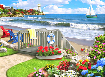Beach Days, seaside, sea, birds, beaches, attractions in dreams, paradise, paintings, sailboats, summer, butterflies, love four seasons, butterfly designs, nature, flowers HD wallpaper