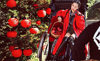 Shu Qi, model, shuqi, red, lantern, girl, actress, woman, asian HD wallpaper
