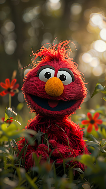Elmo in Nature HD phone wallpaper