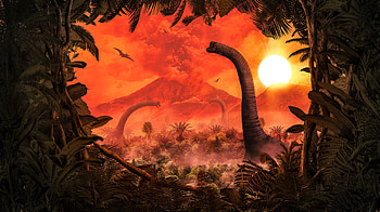 Artwork, Brachiosaurus HD wallpaper