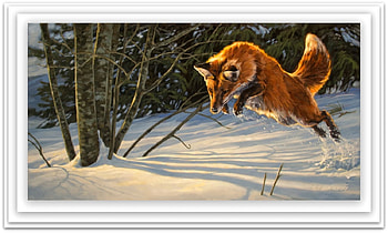 catch me if you can, winter, fox, snow, animals HD wallpaper