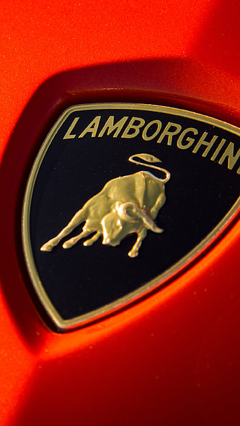 close-up, logo, vehicle, Lamborghini HD phone wallpaper