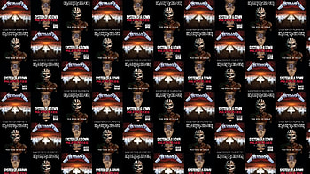 Metallica Master Puppets System Down Mezmerize Iron Maiden Â« Tiled HD wallpaper