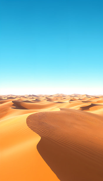 Sahara Serenity: Stunning Desert Vibes for Your , desert, sand dune, landscape HD phone wallpaper