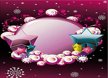 Circle Banner, hearts, circle, stars, banner HD wallpaper