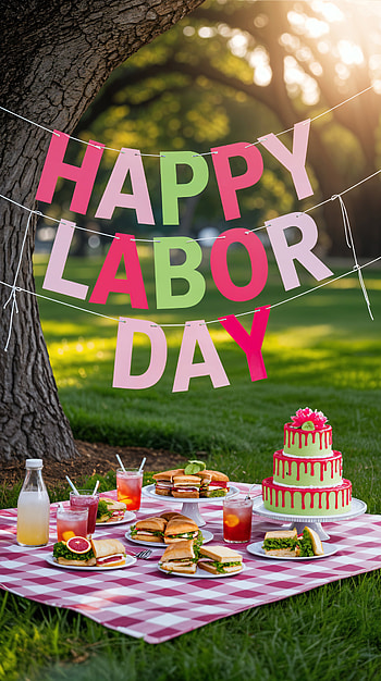 Sunlit Labor Day Picnic — HD phone wallpaper