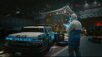 Cyberpunk 2077 : Futuristic Night Patrol Scene, video game, Cyberpunk 2077 HD wallpaper