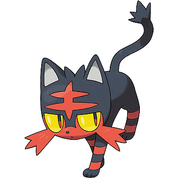 Litten, Pokemon anime, Sun and Moon, Artwork HD phone wallpaper