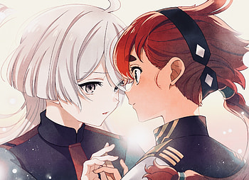 Miorine Rembran & Suletta Mercury, Suletta Mercury, Miorine Rembran, Anime, Mobile Suit Gundam: The Witch from Mercury HD wallpaper