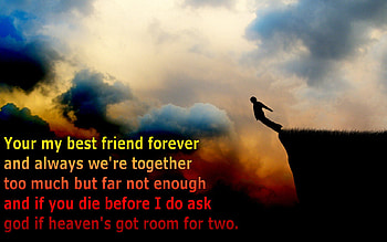 Friendship Quote, beautiful, friends, love HD wallpaper