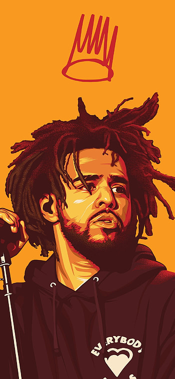 J. Cole, , Artistic design HD phone wallpaper