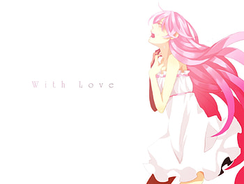 With Love, just be friends, luka, awesome, song, cute, vocaloid, dress, beauty, nice, music, vocaloids, megurine luka, white, girl, beautiful, pink hair, diva, pink, anime, pretty, love, cool, megurine, idol, virtual HD wallpaper