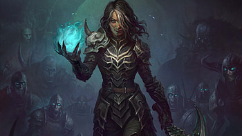 Necromancer Female Diablo Immortal HD wallpaper