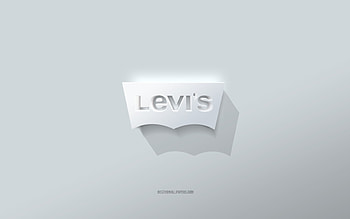 Levis logo, white background, Levis 3d logo, 3d art, Levis, 3d Levis emblem HD wallpaper