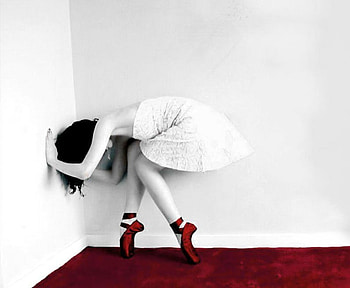 Red Shoes, shoes, dancer, red, corner, ballet, people HD wallpaper