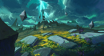 Fantasy, landscape, art HD wallpaper