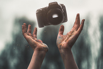 Hands, Technologies, Technology, Camera, Levitation, Glitters HD wallpaper