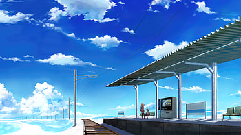 Camus In The Blue Sky Anime Girls, anime-girls, anime-girl, anime, artist, artwork, digital-art HD wallpaper