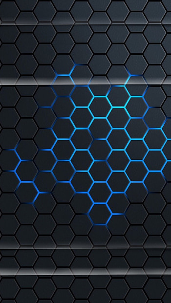 Lockscreens Grid Black Blue Art Creative HD phone wallpaper