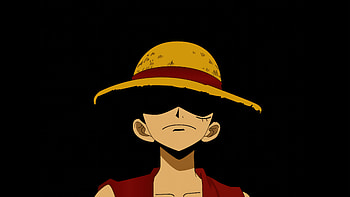 Monkey D Luffy One Piece Anime , monkey-d-luffy, one-piece, anime, minimalism, minimalist, dark, black, artist, artwork, digital-art HD wallpaper